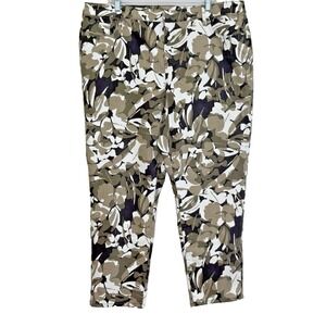 Chico's So Slimming Girlfriend Slim Leg Ankle Jeans Womens 4 US 20 Floral Camo